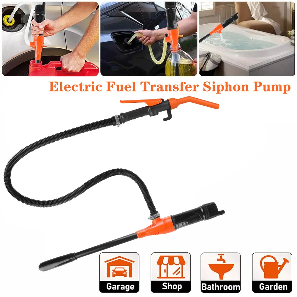 Vacuum Pumps Electric Automatic Portable Fuel Tank Tools Car Gas Oil Pump For SUV Truck RV Boat Water And Oil Absorption