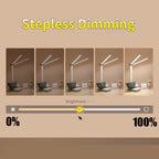 USB Desk Lamp 3 Levels Dimmable Touch Night Light USB Rechargeable Eye Protection Foldable Table Lamp For Bedroom Bedside Desk