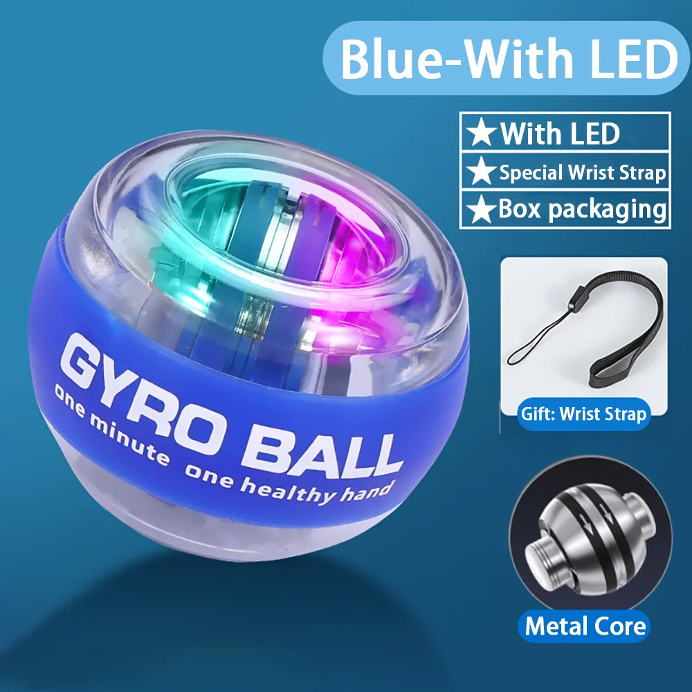 Self-Starting Wrist Ball-Lightweight Portable Silent Stress Relief Tool for Daily Use Non-Slip Hand Trainer for Office/Gym/Home