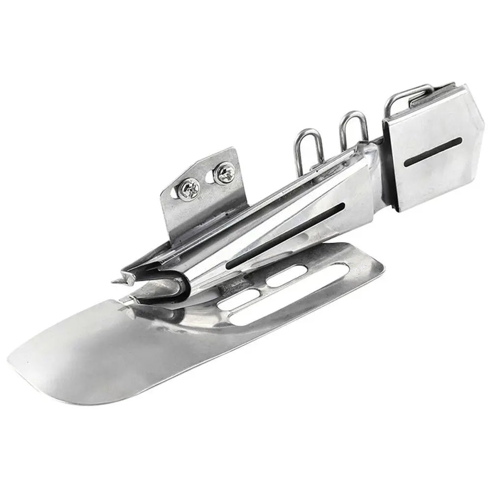 Adjustable Steel Sewing Binder Folder Attachment for Cylinder Bed Machines, Multiple Sizes