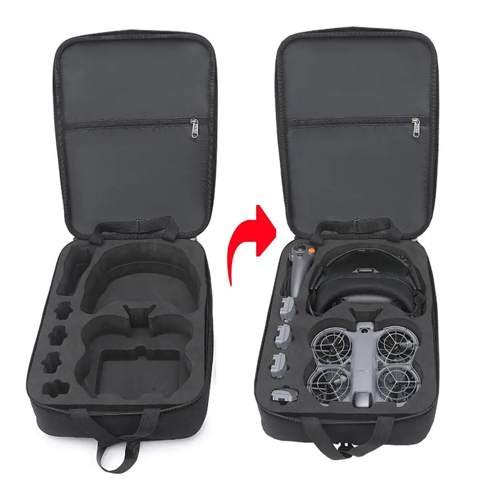 Hard-Shell Backpack for Dji Neo 2 Motion Fly More Combo Drone Shockproof Protective Case Portable Storage Bag for Dji Neo 2