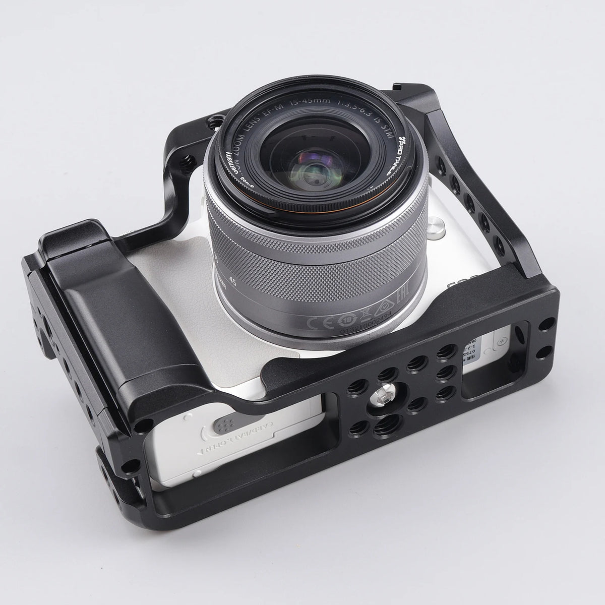 Aluminum Camera Cage for Canon EOS M5/M50/M50 Mark II, cold shoe, 1/4 & 3/8 mounts