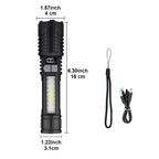 99000000LM 1500W Ultra Powerful Flashlights Rechargeable LED Tactical Torch Super Bright Lamp Outdoor Adventure Fishing Camping
