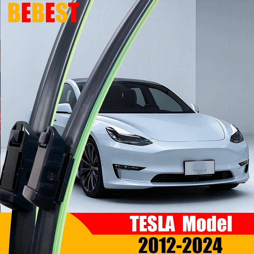 For TESLA Model 3 Model S Model Y Roadster Front Wiper Blades 2012-2024 Windscreen Windshield Window Accessories 2021 2022 2023
