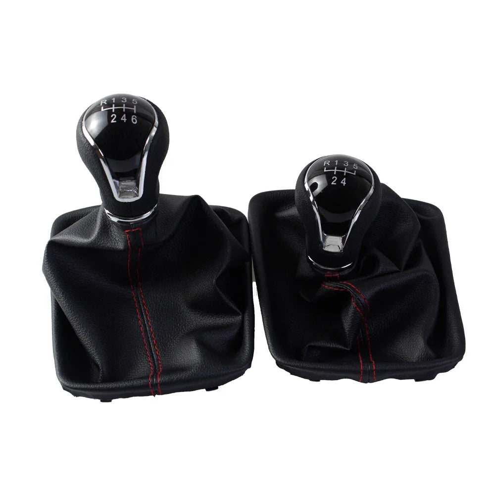 5/6 Speed Gear Shift Knob for Seat Leon III MK3 2012-2020 LHD with Shifter Level Stick Gaiter Boot Dust Cover Car Accessories
