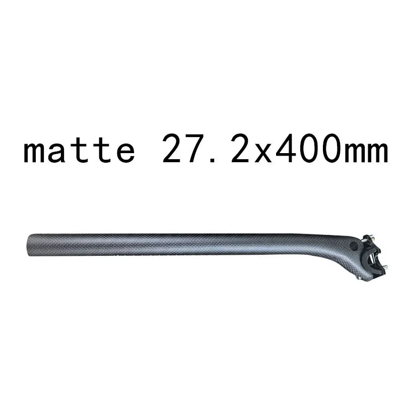 Carbon Fibre MTB Bike Seatpost 25.4/27.2/30.9/31.6mm Offset 20mm Road Bicycle seat post 3K carbon weave