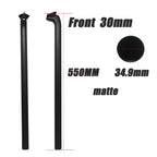 3K Carbon Bike Seatpost 31.8/33.9/34.9mm 550/600/650mm Matte, Front/Back