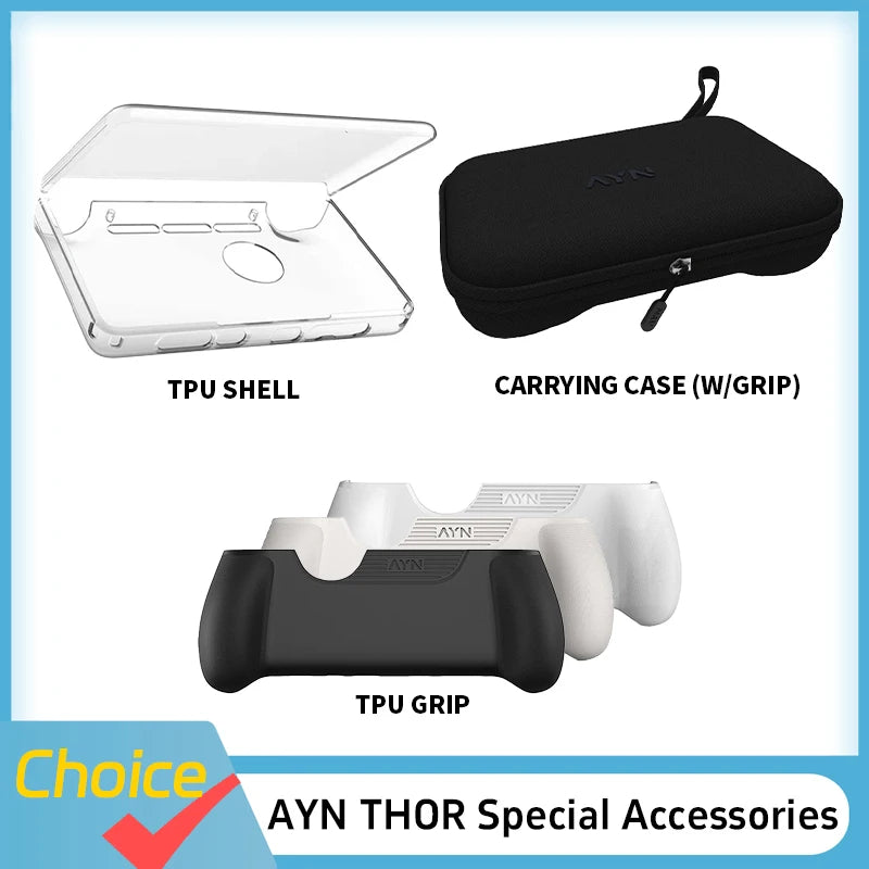AYN THOR handheld protective case bag / grip / TPU shell / screen protector - style option