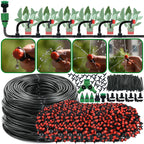KESLA Garden 1/4'' Drip Irrigation Kit Automatic Watering System Nozzles for Farmland Bonsai Plant Flower Vegetable Greenhouse