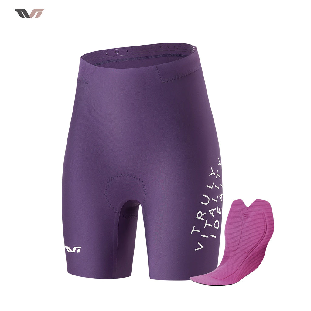 ROCKBROS TVI Summer Cycling Shorts Lightweight Breathable High Elastic Soft Sponge Cushion Pad Shorts Women Sport Cycling Shorts