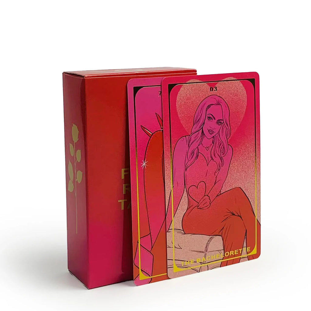 The Final Rose Tarot Card A 78pcs Deck Fortune Fate Divination Card Game With Guide Book,A Pleasant Night Of Games For Family