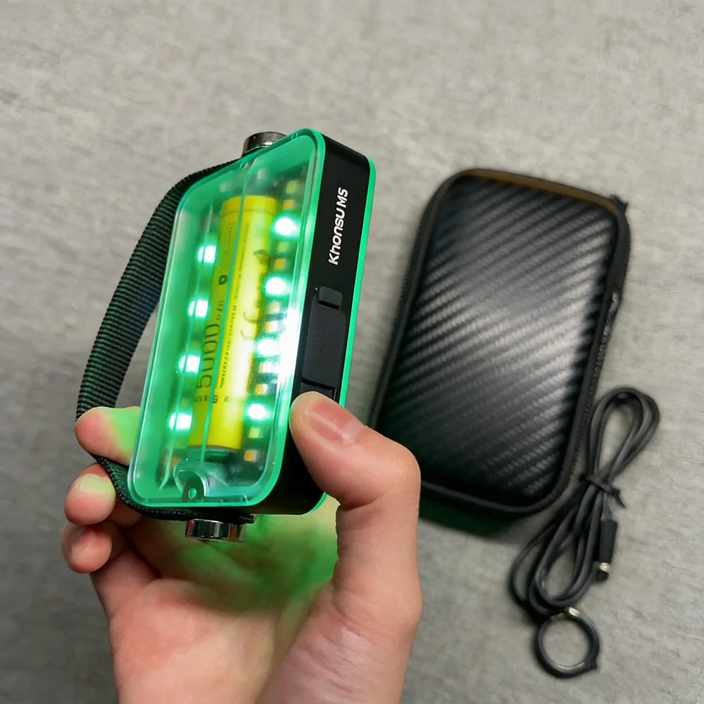 5000mAh Rechargeable Outdoor Camping Light M5 Double-sided Camping Light Portable RGB Atmosphere Tent Light 6 Lighting Modes