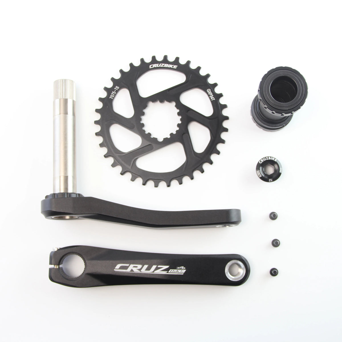CRUZbike MTB Mountain Bike Kid's  Bicycle Crankset Crank 155/160/165/170/175mm Aluminum Alloy with Chainring 30/32/34/36/38T