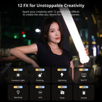 Ulanzi UA20 20W Portable Air Tube Light Foldable Bi-color Fill Light for Live-streaming Outdoor Fill Light Air Tube Light