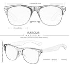 BARCUR Polarized Ebony Black Sunglasses Zebra Natural Wooden Sun glasses for Men Driving Fishing Women Eyewear Accessory Oculos