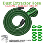 Dust Extractor Hose D27/32x3.5M For Festool Vacuum Suction Hose,Suitable for Sanders, Track Saw And Other Power Tools, 3.5M 5M