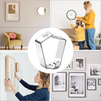 B97A-20 Pack Adjustable Picture Hanging Hook Rail Hanger Hooks For Art Hanging Systems And Other Picture Display Systems
