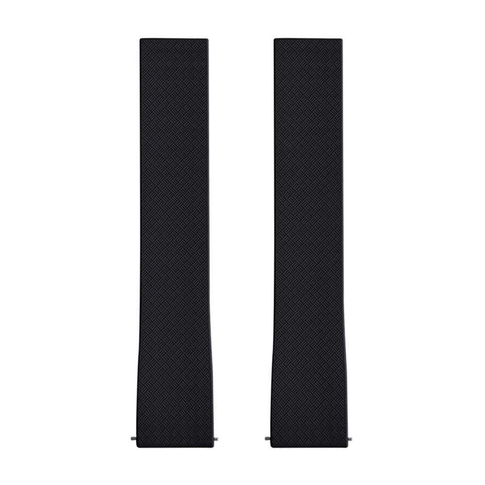 New Design CTS Fluororubber Watch Strap 18mm 19mm 20mm 22mm Quick Release Original Buckle Watch Bands FKM Strap For Cut To Size
