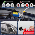 Portable Oil Transfer Pump 1-4L/min 12V Extractor Fluid Suction Electric Change Fuel Pump Siphon Tool for Car Motorcycles Boats