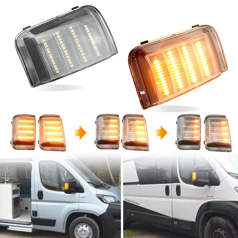 68374916AA For Peugeot Boxer Fiat Ducato Citroen Dynamic LED Turn Signal Light Side Mirror Indicator Sequential Blinker Lamp