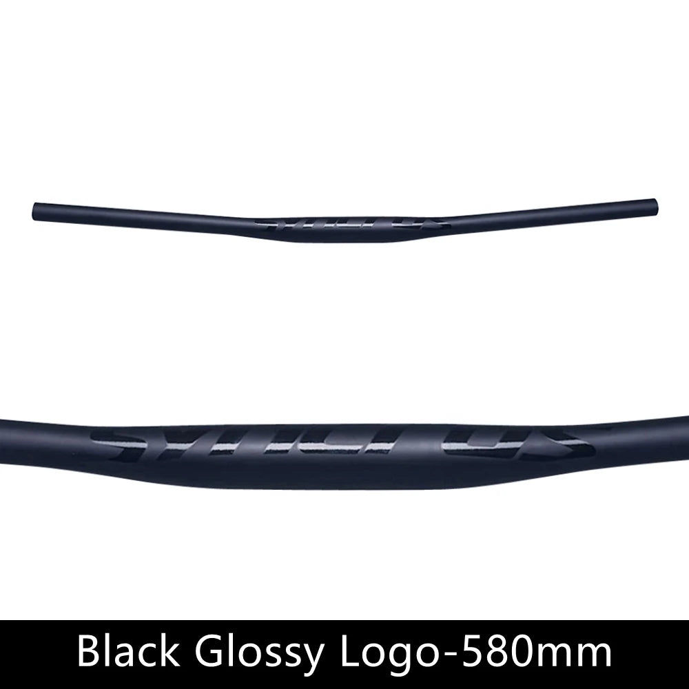 Syncros Carbon Fiber MTB Flat Handlebar 31.8mm Clamp 9° Sweep 580-760mm Black