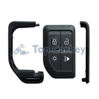 TopCarkey Truck Remote Key Fob Replacement 4-Button 433MHz FSK for Volvo FM FH FH16 Aero 780