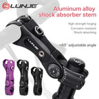 LUNJE Shock Absorber Bike Stem 31.8 MTB Handlebar Riser Extension Adapter 3D Forging Aluminum Alloy Bicycle Accessorie 100/140mm