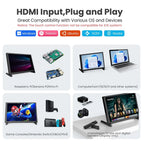 Eyoyo Monitor 10.1 inch Capacitive Touchscreen Portable 1280x800 IPS Display For Raspberry Pi Plug And Play Compatible Win 8/10