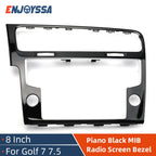 8/9.2 inch MIB Radio Frame For VW Golf 7 MK7 Golf 7.5 MK7.5 Volkswagen Car Radio Plates Decorative Panel Screen Bezel