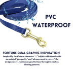 Heavy Duty PVC Training Dog Leash, 6FT Waterproof Chew Resistant Recall Lead with 360° Swivel Buckle