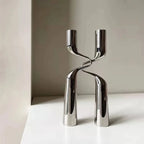 Silver Candle Holder Metal Candelabra Luxury Double Headed Center Table Candle Holders Living Room Home Decoration Gift Ideas