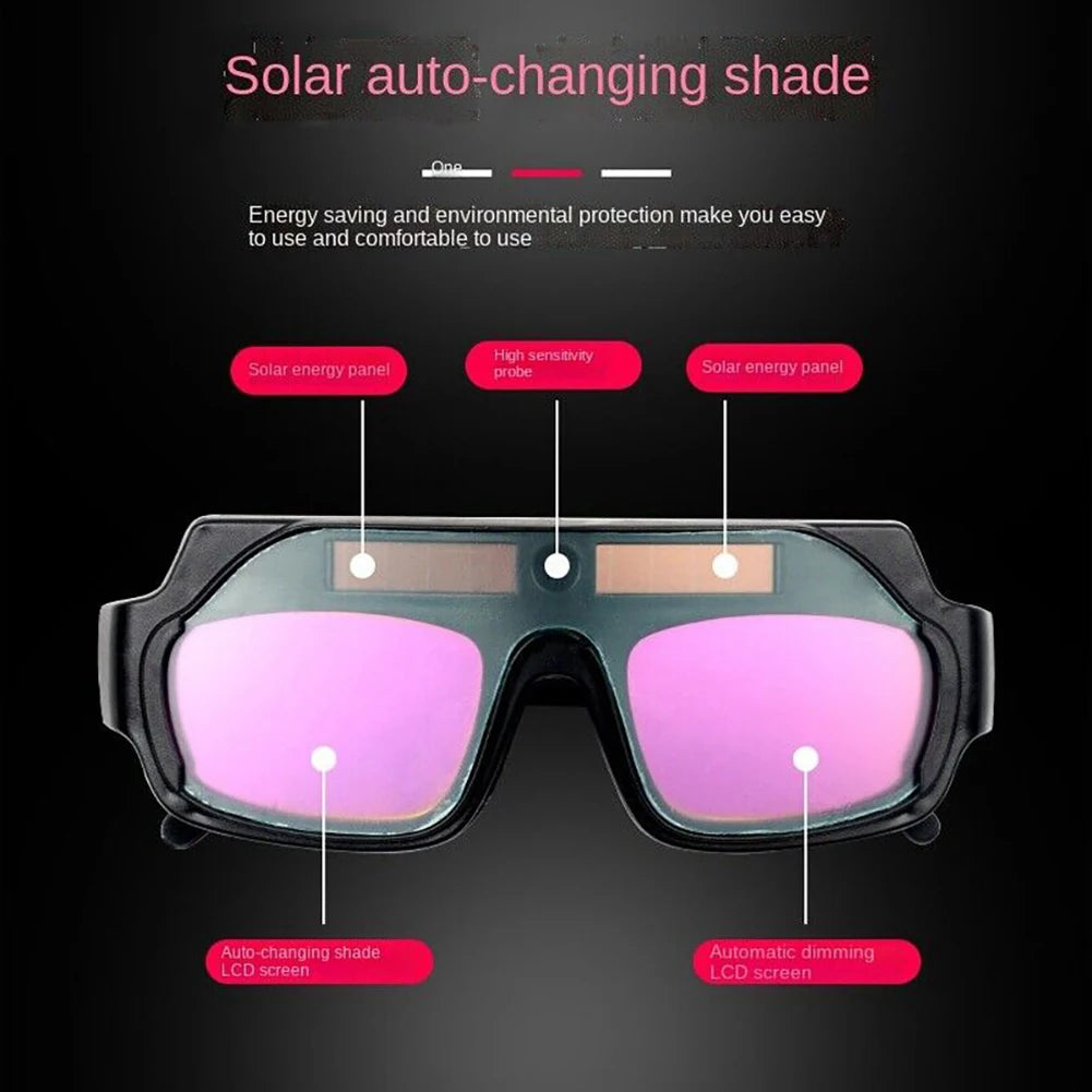 Auto Darkening Welding Gog Gles Anti-Scratch Welder Glasses For Plasma Cut Wip Welding-Goggles Scratch Resistant Welding Glass