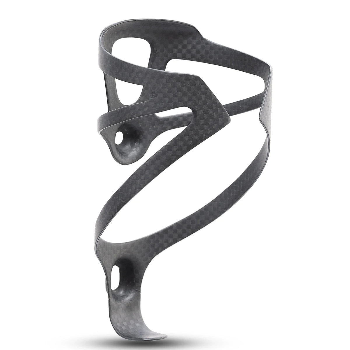 HUALONG 3K Carbon Fiber Bicycle Water Bottle Cage Road MTB Gravel Bike Water Bottle Holder Cages, Matte Black, Weight (16±2g)