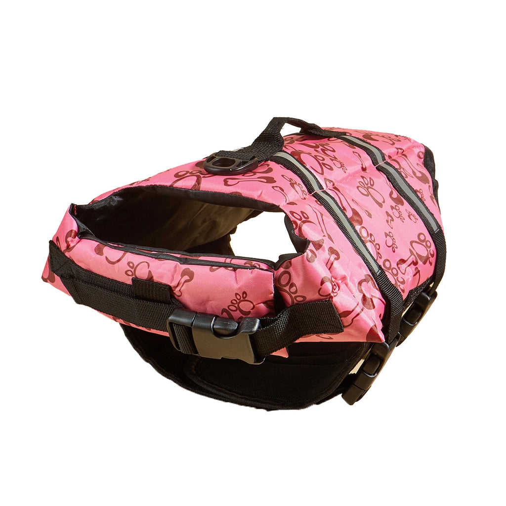 Dog Life Jacket Reflective Adjustable Summer Large Dogs Swimwear Safety Vest Surfing Sailboat Enhanced Buoyancy Pet Life Jacket