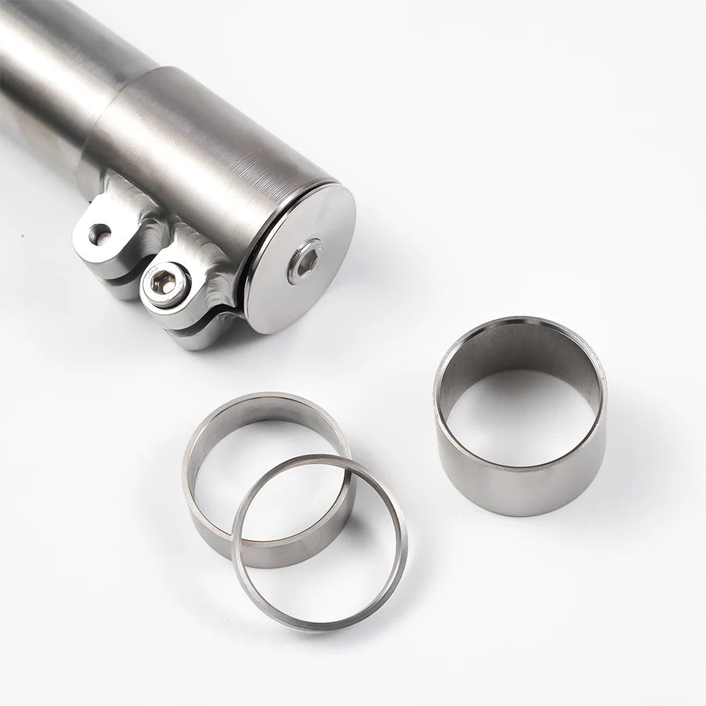 CNC Titanium Bicycle Stem Riser Fit 1 1/8 Inch Fork Extender - 102mm/122mm/142/162/182mm Handlebar Lift Adapter Cycling Part
