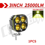 CO LIGHT 3inch Led Work Spotlights 24V 12V Headlights for Motorcycles Flood Led Bar Fog Light DRL for Car Truck 4x4 Off Road ATV
