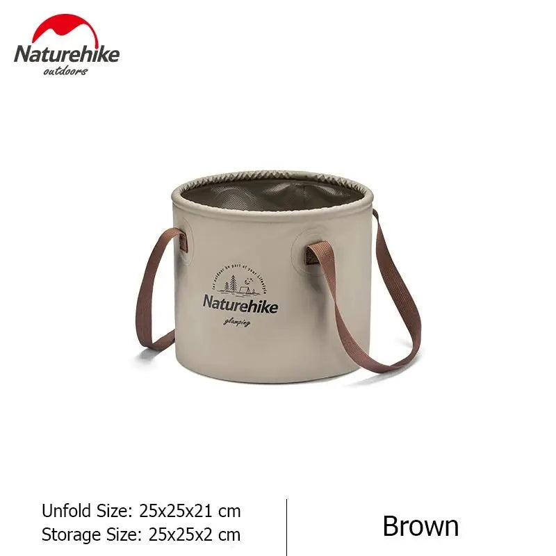 Naturehike Folding Bucket Waterproof Water Sink Bucket Portable OutdoorTravel Foldable Water Basin Camping Hiking Storage Bucket