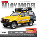 1:24 Scale LC80 Off-road Vehicle Alloy Car Model Diecast Toy Ornament Gift Souvenir Collectible