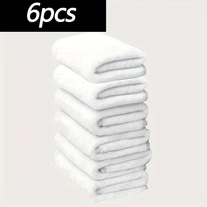 6/8/10 Pcs Coral Fleece Hand Towel Set , Soft Absorbent Skin-Friendly  Face Towels, Ideal for Home Bathroom Gym Hotel Spa Use