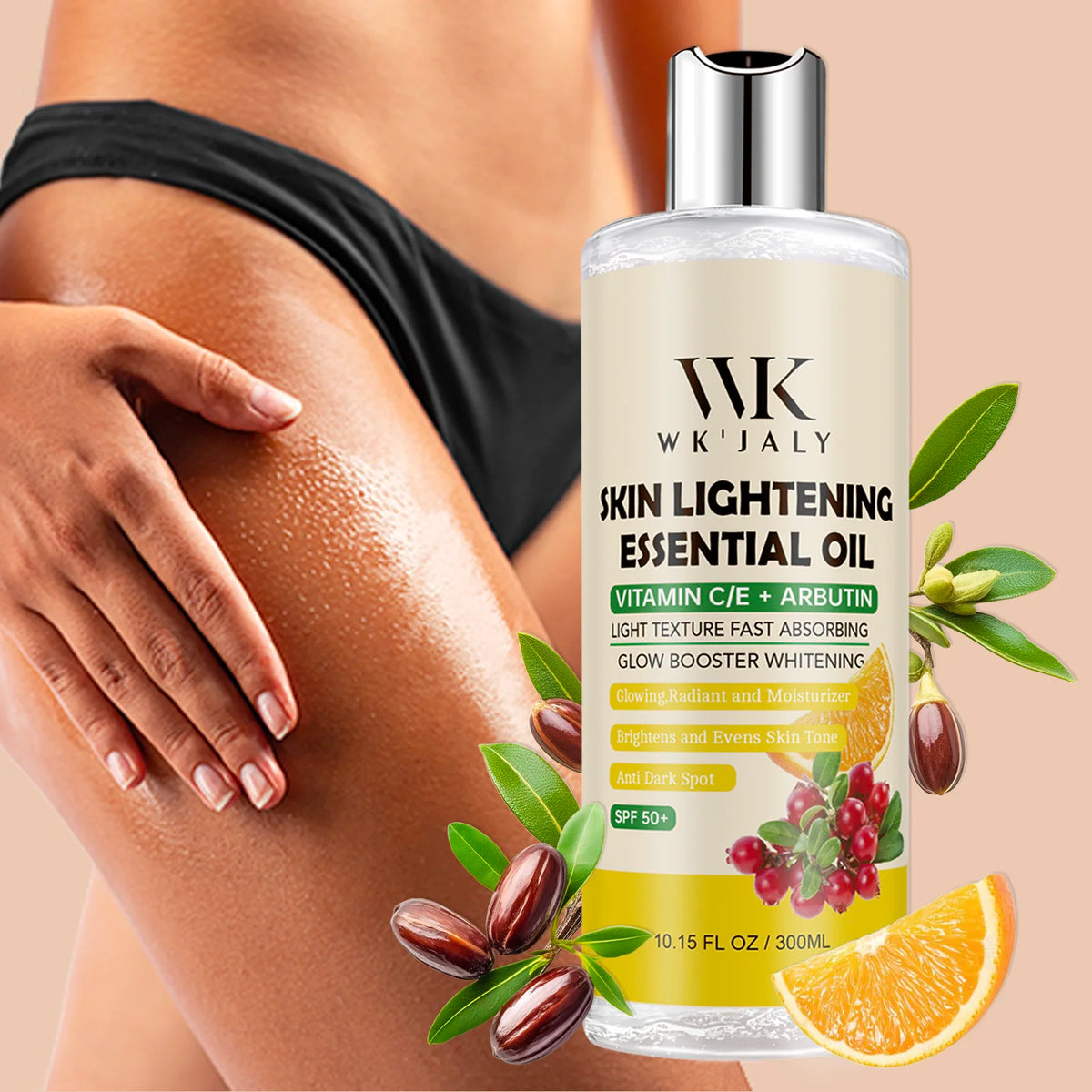 WK JALY Whitening Essential Body Oil Series, Clean Skin, Moisturizing, Nourishing, Remove Acne, Black Spots, for All Skin Types