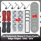 Fit for Roborock Qrevo C/Curv/CurvC/CurvC PRO/Edge/EdgeC/5AE/S5V/S5X/5AI/5XC Main Side Brush HEPA Filter Mop Pad Dust Bag Parts