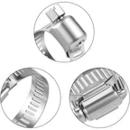 60/100pcs Adjustable Hose Clamps Stainless Steel Hoop Clamp Hose Clamp for Pipe Fuel Tube Faucet Fasteners Assortment Kit