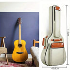 Acoustic Guitar Bag 41 Inch Thickened Waterproof Oxford Nylon Double Straps Cotton Padded Guitar Case Gig Backpack