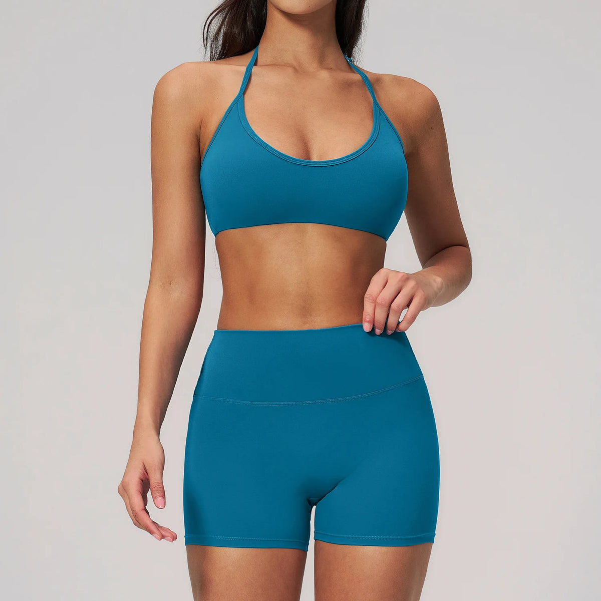2PCS Women Tracksuits Yoga Suit Sport Outfits Gym Clothes Breathable Long Sleeve Flared Pants Athletic Wear Female Yoga Clothing