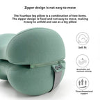 Contoured Knee Pillow for Side Sleepers, Cooling Memory Foam Leg Spacer 1pc 50x30cm