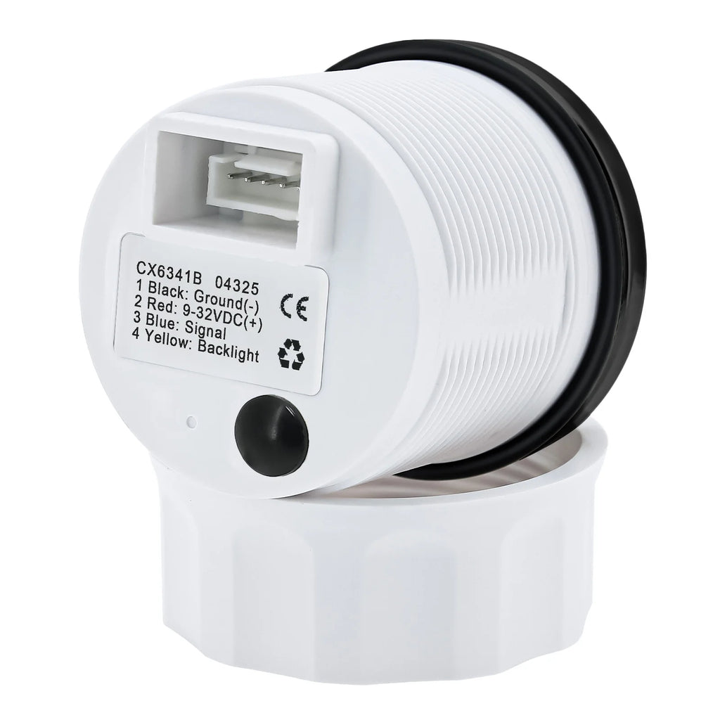 2"52mm Fuel Level Gauge with Flashing Alarm 0-190ohm 240-33ohm 10-180ohm 0-90ohm Oil Tank Meter 7 Color Backlight for Car Boat