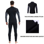 3mm/2mm Neoprene Wetsuit Men Jacket Pants for Swimming Surfing Scuba Diving Kayaking Kitesurf Front Zipper Swimwear Surf Suits