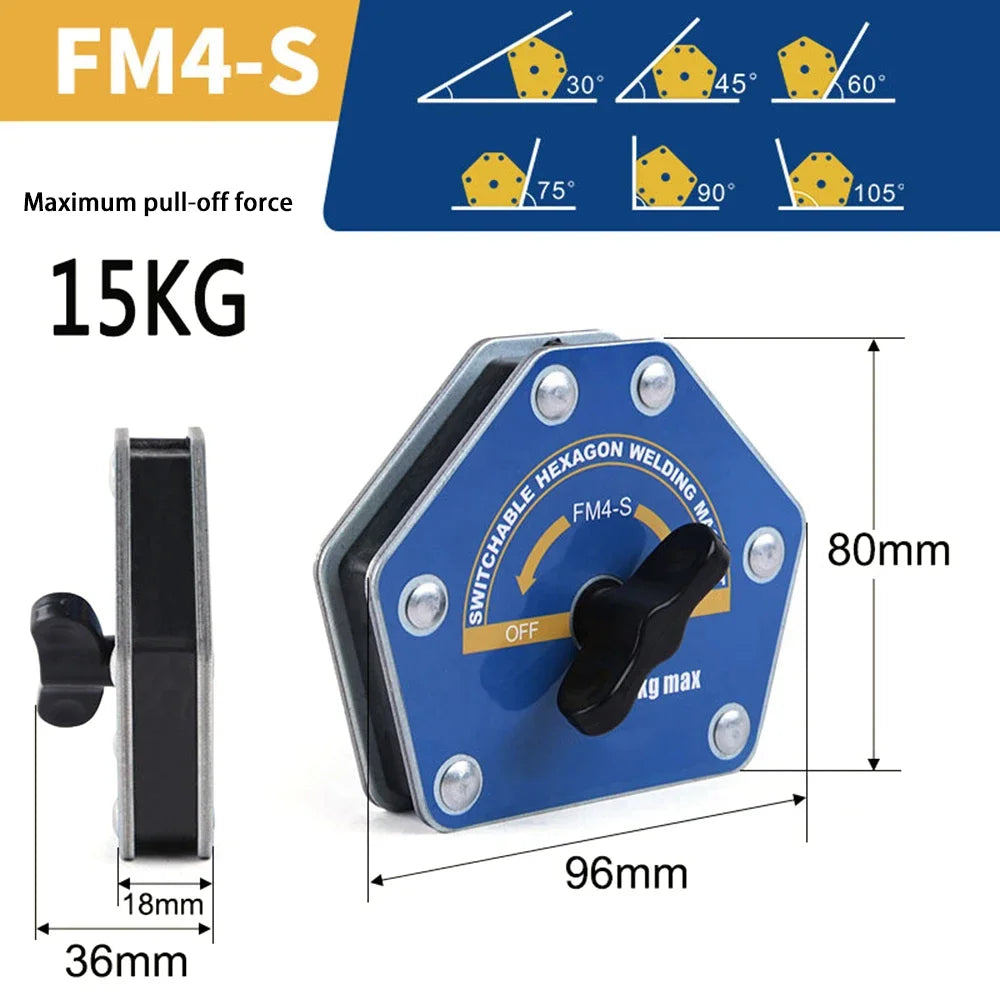 12.5/25/50/75Kg Magnetic Welding Holders Angle Solder Arrow Magnet Weld Fixer Positioner Ferrite Holding Auxiliary Locator Tools