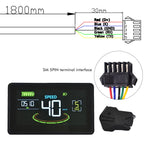 UART2 H6C Electric Bike LCD Display Speedometer Meter 24V-60V, 5/6 Pin Plug Options