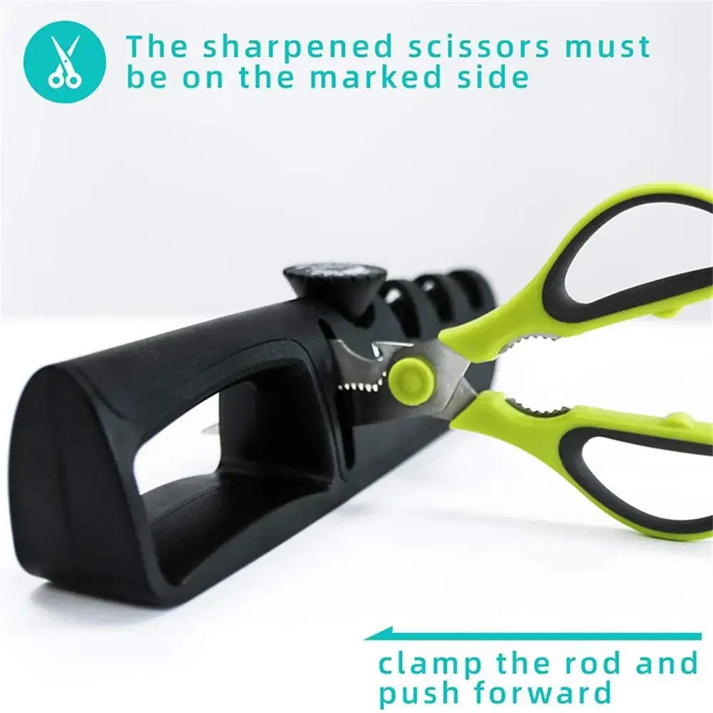 Knife Sharpener, 4 Adjustable Sharpening Angle, Coarse & Fine Knife Sharpener Tool, Handheld Manual Knives Sharpener
